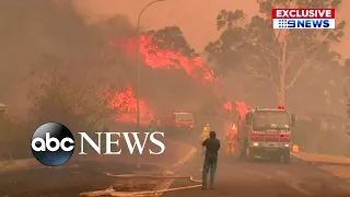 Dramatic images from massive fires in Australia l ABC News