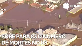 Sobe para 83 o número de mortes causadas pelos temporais no RS