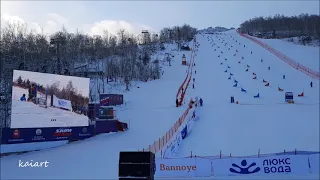 Главный финальный заезд мужчин на Этапе Кубка мира по сноуборду. Банное-2021 (FIS Snowboard WC)
