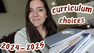 Curriculum choices for the upcoming school year!