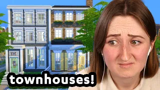 building university townhouses in the sims! (Streamed 3/15/24)