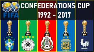 FIFA CONFEDERATIONS CUP • ALL WINNERS 1992 - 2017 • WINNERS LIST