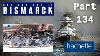 Hachette Schlachtschiff Bismarck (Metall) Part 134 - Die Bordkräne, Relings, Katapulte uvm.