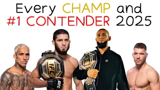 who will be UFC Champ & #1 contender in each division by 2025