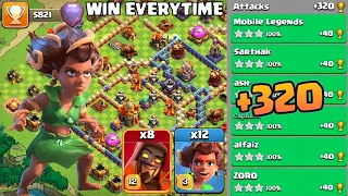 Th16 Legend League Attacks Strategy! +320 March Day 27 : Clash Of Clans