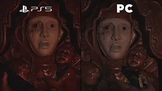 Resident Evil Village PC vs PS5 Gameplay Graphics Comparison