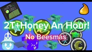 {2.0T+ Honey An Hour!} (Blue Hive) Macro Guide! - Bee Swarm Simulator! No Beesmas