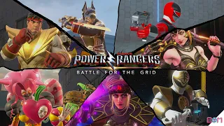 Power Rangers: Battle For The Grid - ALL Characters Intros + ALL Skins (Season 1-4 Characters)