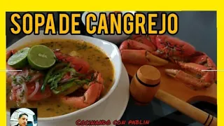 Sopa de Cangrejo con maní y leche 🦀🦀🍲 / como hacer una sopa Cangrejo? / cangrejos /caldo cangrejo