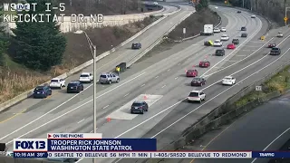 Lanes of I-5 blocked near 405 after fatal crash | FOX 13 Seattle