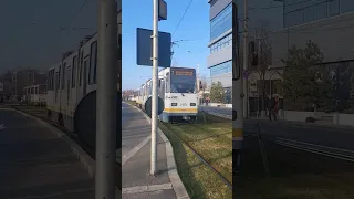 Tramvaiul V3A-93 #145 (7) la Șura Mare