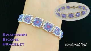 Swarovski Tennis Bracelet || How to make Bicone bracelet