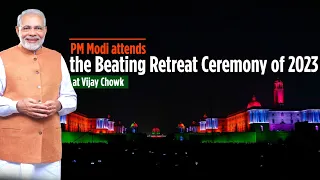 PM Modi attends the Beating Retreat Ceremony of 2023 at Vijay Chowk | KL24 MEDIA | MEDIA