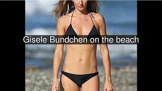 Gisele Bundchen on the beach