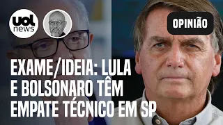 Pesquisa Exame/Ideia: Lula, com 39%, e Bolsonaro, com 35%, têm empate técnico em SP