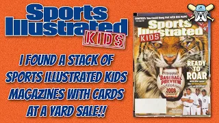 Yard Sale Find! Stack Of Sports Illustrated Kids Magazines With Cards!!