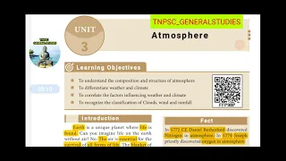 9th Geography  -  Unit 3  Atmosphere #tnpsc #geo