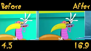 Oggy And The Cockroaches - Golden Eggs (S03E17) Full Episode In HD Comparison (New Version)