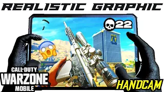 REALISTIC GRAPHICS + GAMEPLAY 60 FPS WARZONE MOBILE - 120 FPS IPAD PRO 4TH GEN HANDCAM GAMEPLAY