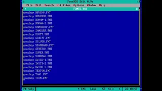 Changing the FreeDOS font