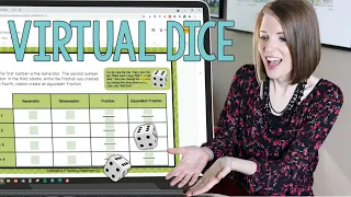 Add VIRTUAL DICE to GOOGLE SLIDES // create fun online games and center activities!