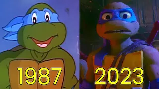 Evolution of Leonardo in TMNT Movies & TV (1987-2023)