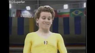 Catherine Romano FRA Floor Compulsory Olympics 1988