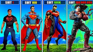 $1 SUPERMAN SUIT into $1,000,000,000 SUPERMAN SUIT in GTA 5!