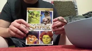 Shrek 4-movie collection anniversary edition dvd unboxing