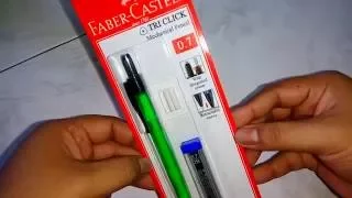 Unboxing Faber Castell Tri Click Mechanical Pencil 0.7mm Green
