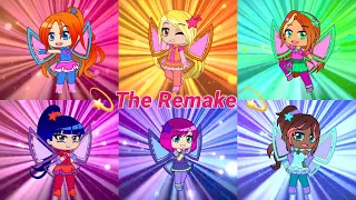 Winx Club Cosmix transformation in Gacha Club (REMAKE)