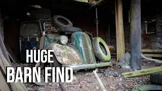 We Found An Abandoned Hidden Car Collection - Huge Barn Find