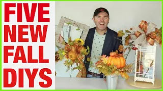 Five Fall DIYS / NEW Fall Decoration ideas On A Budget / Ramon At Home