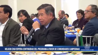 PRESENTAN PROYECTO DE CREACIÓN DEL PROGRAMA SIEMBRA Y COSECHA DE AGUA EN SEDE DEL PNUD - LIMA