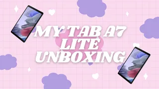 My tab A7 lite-Unboxing