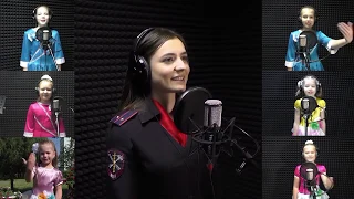 В Международный день защиты детей кузбасские полицейские и школьники исполнили песню «Родина моя»