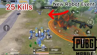 Solo Vs Squad New Robot Event 25 Kills 🤜 | PUBG MOBILE