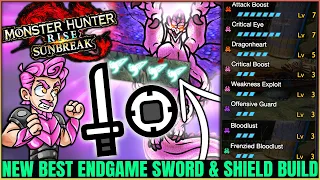 New Best Sunbreak Sword & Shield Build - INSANE Damage & More - Monster Hunter Rise Sunbreak!