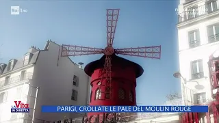 Parigi, mistero sul crollo delle pale del Moulin Rouge - La vita in diretta 25/04/2024