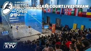 Squash: Dunlop British Junior Open 2019 - Glass Court Livestream - Finals Day