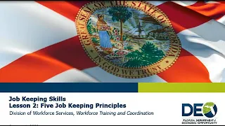 Job Keeping Skills: Lesson 2 - Five Job Keeping Principles