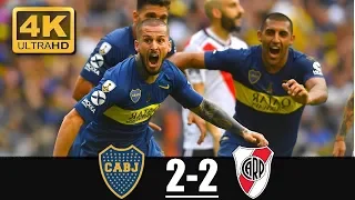 Boca Juniors vs River Plate  Resumen Goles 2-2  Conmebol Libertadores HD