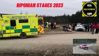 RIPONIAN STAGES RALLY 2023 & the Marshall incident (end of the video )