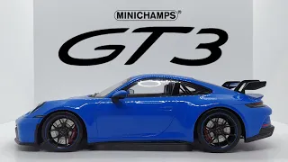 Porsche 911 (992) GT3 Shark Blue - Minichamps 1/18