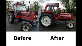 1987 Fiatagri 90-90 2wd Tractor Restoration Slideshow