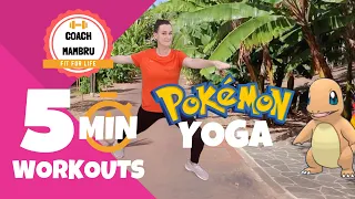 5 Minute Pokemon Yoga Workout - Coach Mambru, PE @ Home