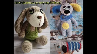 Pies szydełkowy darmowy wzór maskotki ręcznie robione szydełkiem / dog free crochet pattern