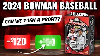 🚨PROFIT CHALLENGE🚨 OPENING 4 2024 BOWMAN BLASTERS WHILE SHOWING VALUES IN REAL TIME!