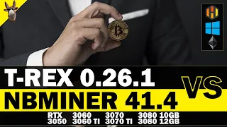 TREX 0.26.1 VS NBMiner 41.4 FULL LHR Unlock HiveOS Windows 10 3050 3060 3060 TI 3070 3070 TI 3080