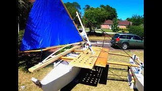 Sailing Canoe Build Part 7/9 (Proa "Lucky Pigeon")